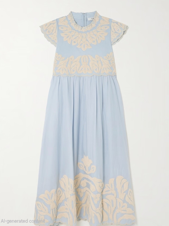 Sea New York Dresses & Skirts - SEA Alexandra Scalloped Maxi Dress- SZ S